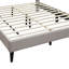 Cadre de lit tête de lit à motif de losanges moderne en tissu pour grand lit 1pc-2007269445