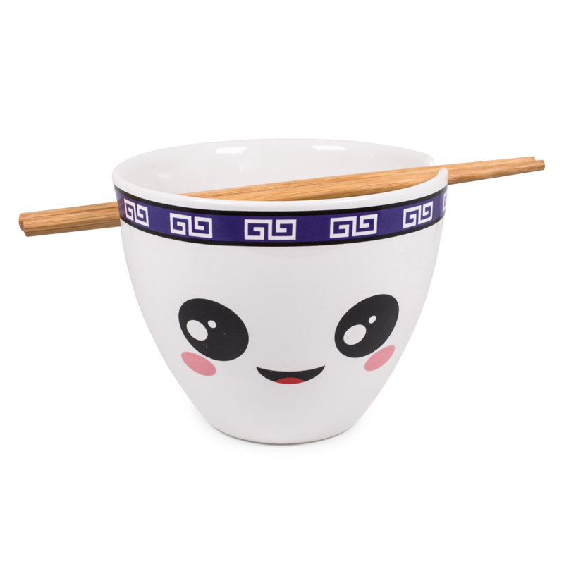 Service de table japonais Bowl Bop Lo Mein | Bol Ramen 16 onces, baguettes