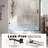 56-60" W X 76" H Frameless Shower Door, Magnetic Sliding Glass Shower Door, 5/16"(8mm) Thick Tempered Glass, Leak-proof Seals, Stainless Steel Hardware, Easy-clean Nano Coating, Matte Black
