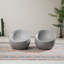 Chaise d'extérieur simple Terrafab 2 pièces W25.5 "Abla - Gris