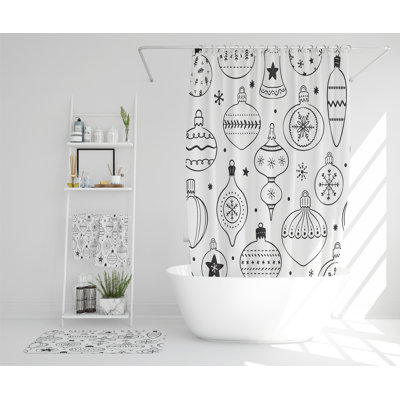 Kaylan Polyester Shower Curtain Set