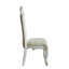 Chaise d'appoint capitonnée en tissu