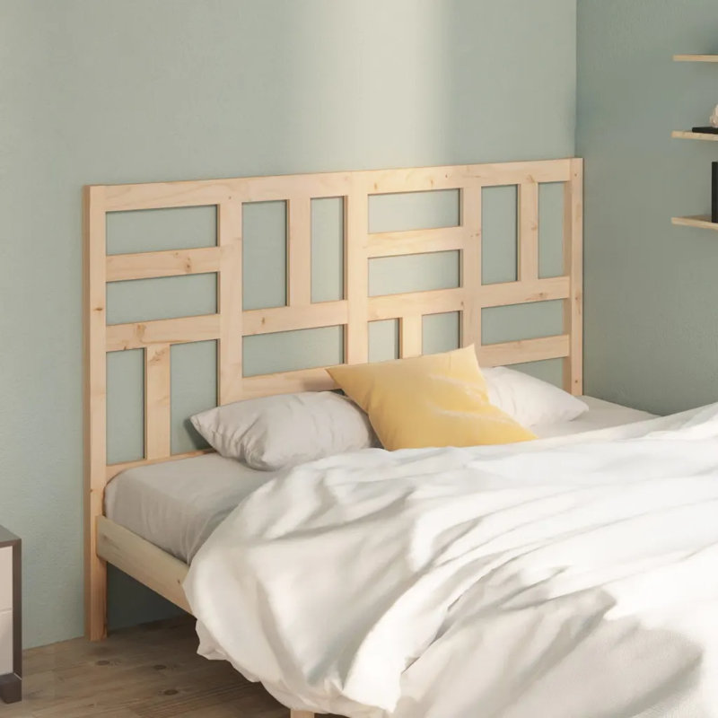 Menzel Solid Wood Headboard, 166 x 104 cm, Oak