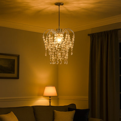 Herrera 1 - Light Chrome Crystal Pendant