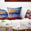 Coussin Blue Waves on Sandy Beach - Sea & Shore-29599182-29599178