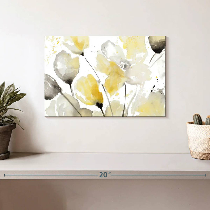 Avery Neutral Abstract Floral I, 8" H x 12" W