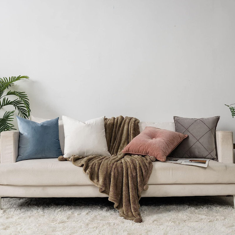 Housse de coussin , Bleu clair