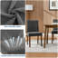 Modern Parsons Dining Chairs Set of 4/6, Dark Gray Vertical Stripe Linen Fabric Side Chairs, Rubberwood Legs, for Dining Room, Restaurant and Cafe-1755675342
