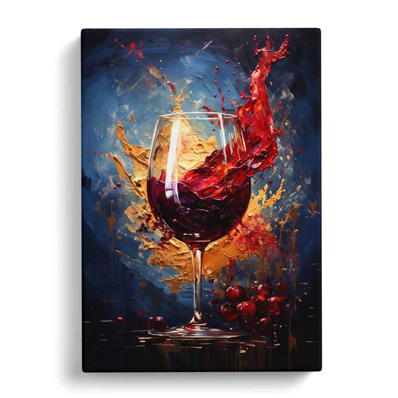 Wine - No Frame Print, 76cm H x 50cm W x 3cm D