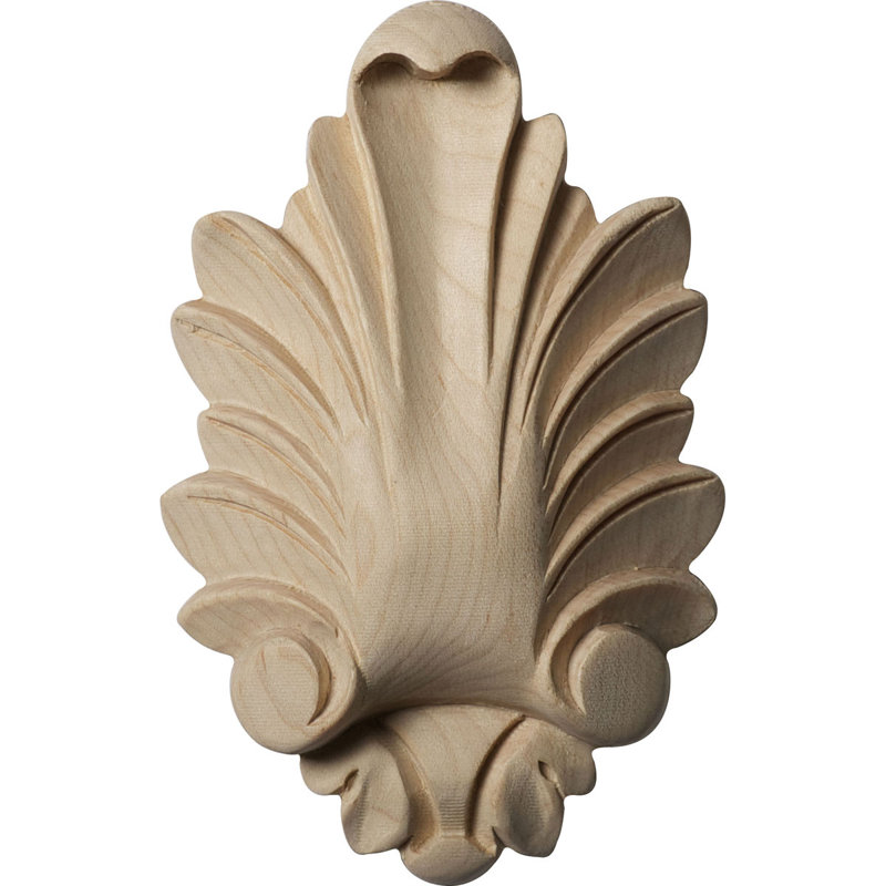 Applique rosette Hillsborough H 4 3/4 po x l 3 po x P 1 po, Aulne
