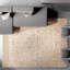 Hand Knotted Abstract Area Rug in Beige/Gray/Brown-830201955