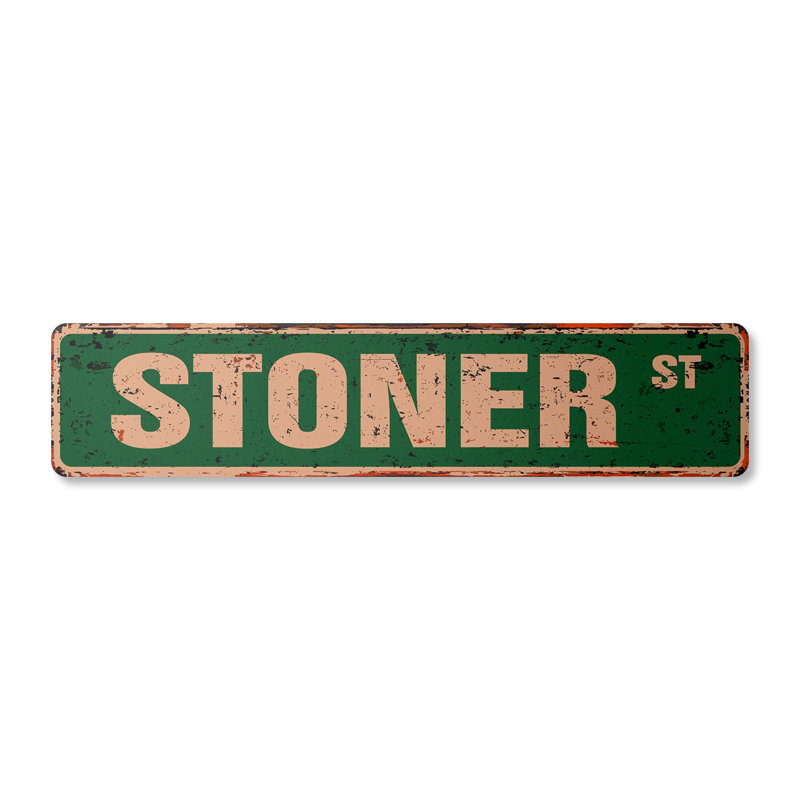 Plaque de rue Stoner aluminium 6 po x 24 po