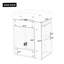 Ensemble de meuble-lavabo flottant simple 20 po avec plateau en céramique Oswald-2002390747