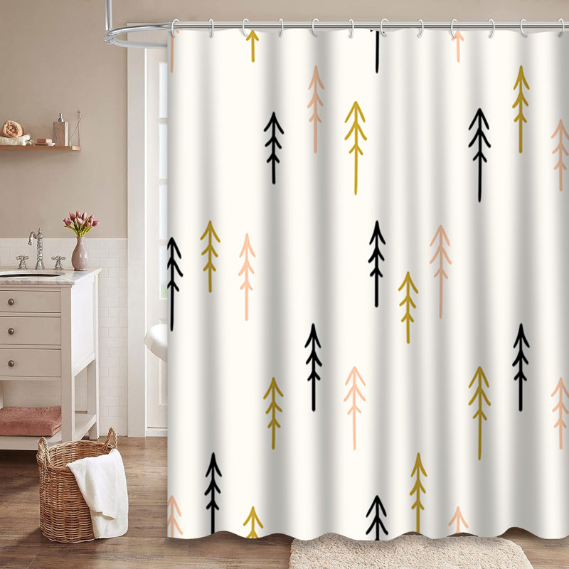 Rideau de douche Triangles, L 72 po x l 72 po