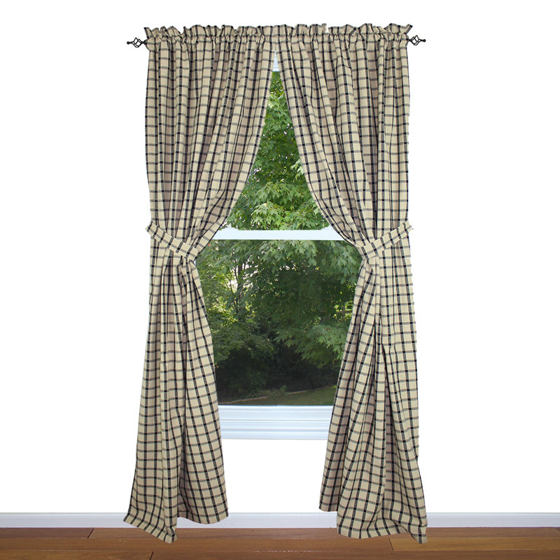Panneaux de rideaux Gracie Oaks Langford, L 84 po x l 86 po