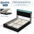 King Bed Frame with Lift Up Storage, Upholstered Velvet Bed with LED Lights & Power Outlets-117328036-117328039