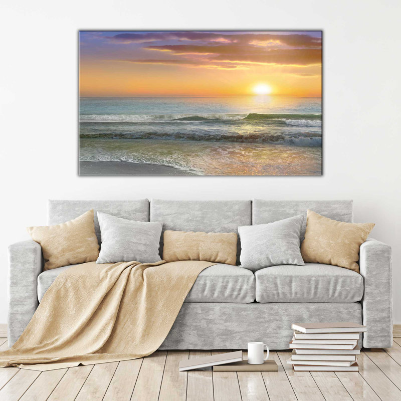 «Dawn Rays», reproduction de photo, H 36 po x l 60 po x P 1,5 po, Toile tendue