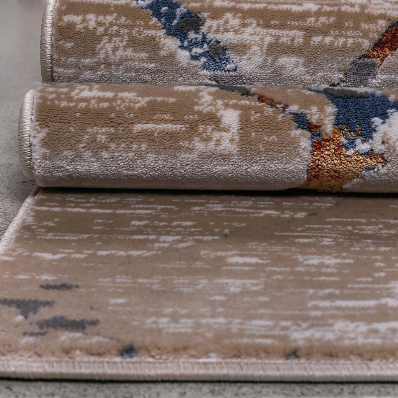 Tapis turc Celine Roxy-Crème, Rectangle 9 pi 2 po x 12 pi 2 po