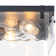 2-light Transparent Wavy Glass Flush Mount