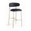 Tabouret de bar rembourré en cuir Lupita-840074844-840074834