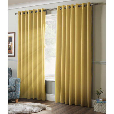 Bigham Polyester Blackout Curtain Pair