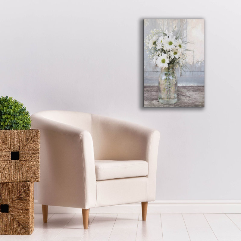 «Farmhouse Floral I» par Lori Deiter, estampe numérique sur toile, H 26 po x l 18 po x P 0,75 po