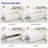 7-Piece U-Shaped Sectional Sofa Bed Pull Out Sleeper Couch With Storage Ottoman-1197522538