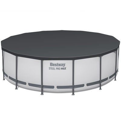 Ensemble de piscine en pierre Best Max Steel Pro Prismatic de Bestway, construction durable, assemblage facile