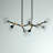 Hawtree 8 - Light Dimmable Sputnik Modern Linear Chandelier