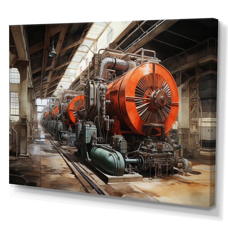 Power Plants Powerful Energies II - Architecture Canvas Prints, Toile tendue, H 24 po x l 32 po x P 1 po