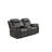 STEBAN GREY CONSOLE RECLINING LOVESEAT