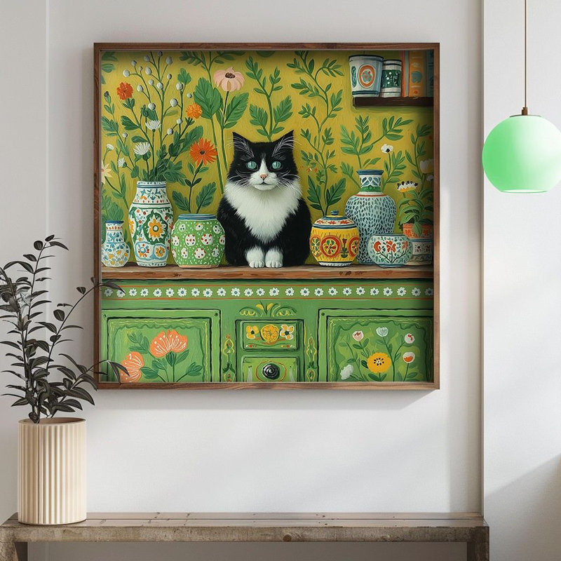 Peinture décorative en panneau de fibres à densité moyenne, H 13,39 po x l 13,39 po