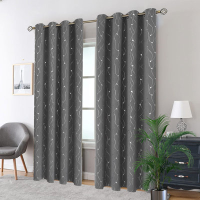 Room Darkening Curtains,2 Panels Set