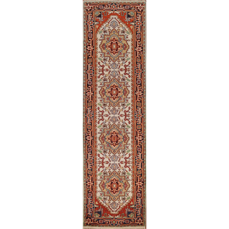 Tapis à motif géométrique Serapi Indian