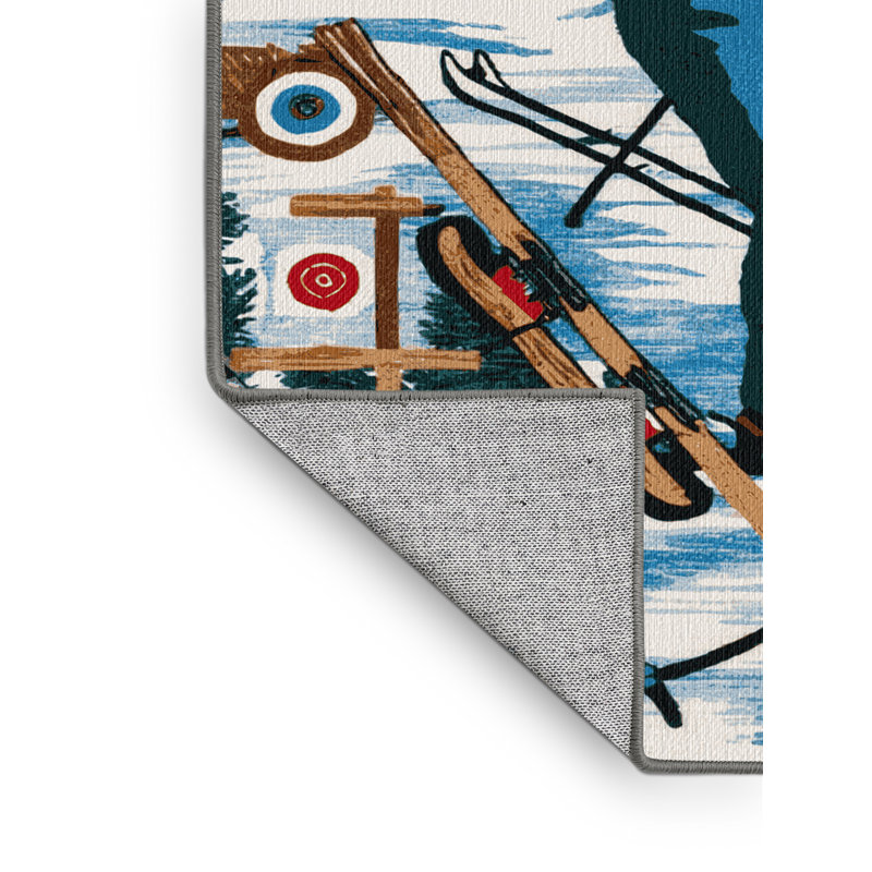  Washable Biathlon Sports Area Rug, Rectangle 4pi x 6 pi