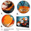 Bouquet de coquelicots orange et bleu I - coquelicots, art mural-1849752902-1849752911