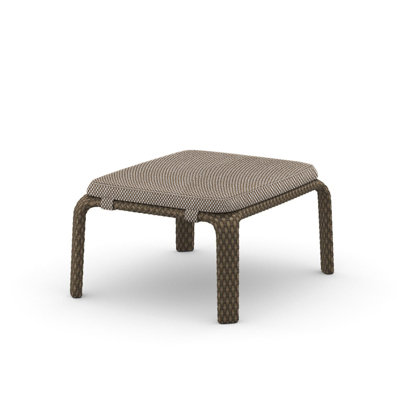 Seashell Rectangle Outdoor Ottoman Patio Ottoman