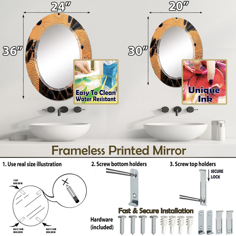 Miroir Galeana, 36 po x 24 po