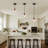 1- Single Pendant Light With Clear Glass