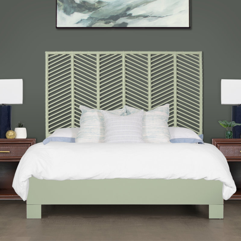 Lit plateforme Liam, Vert céleri, Grand