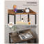 Bedside Table with LED Lights and Charging Station, Bedside Cabinet with 2 Fabric Storage Drawers, Nightstand with USB Ports & TypeC for Bedroom, Livingroom-126123392