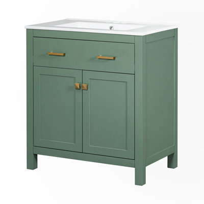 Armoire de salle de bain 30 pouces avec 2 portes et tablette