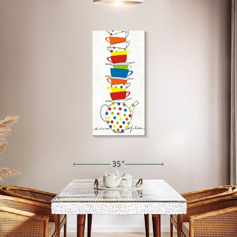 Stack Of Cups, 42" H x 21" W