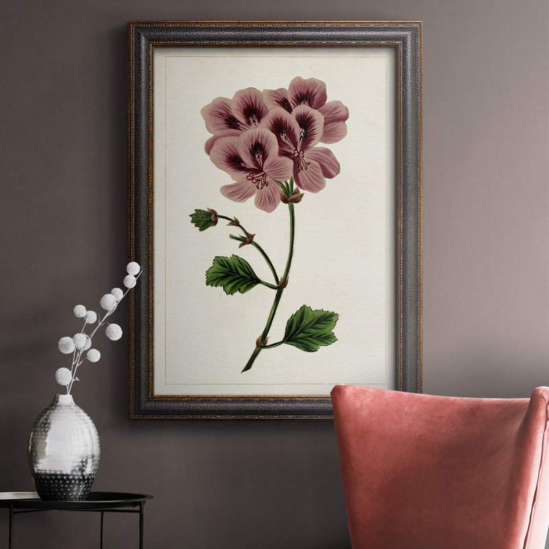 Mauve Botanicals III - reproduction d'art sur toile, H 20 po x l 16 po x P 2,5 po