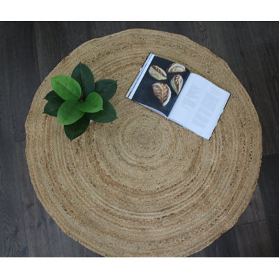 Tapis naturel rond en jute