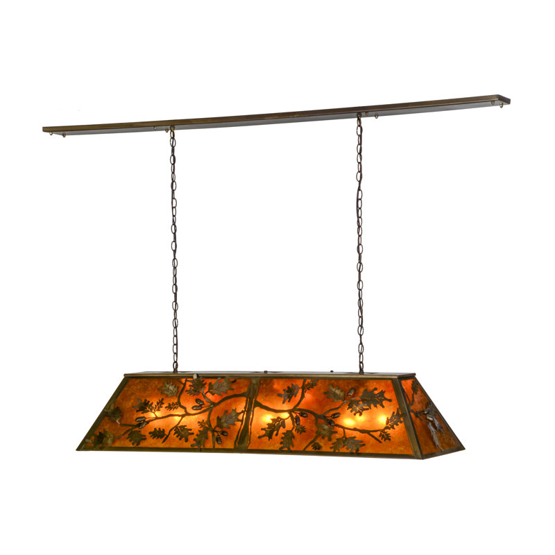 Luminaire suspendu linéaire 9 lumières pour table de billard