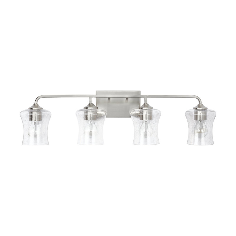 Éclairage pour meuble-lavabo à intensité variable Reeves, Nickel brossé, 4