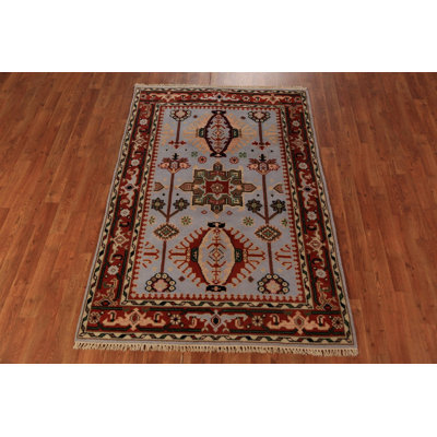 Handmade Wool Khotan Oriental Accent Rug 4x6