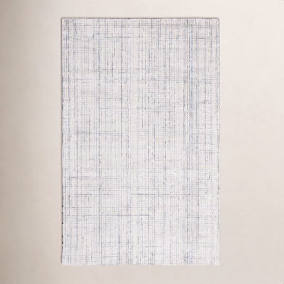 Rowe Ivory Grey Hand-Tufted Abstract Rug