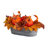 Pumpkin Harvest Artificial Arrangement in Washed Vase